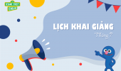 LỊCH KHAI GIẢNG SESAME STREET ENGLISH THÁNG 7
