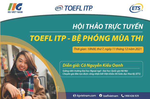 Hội thảo trực tuyến: TOEFL ITP – “Bệ phóng mùa thi”