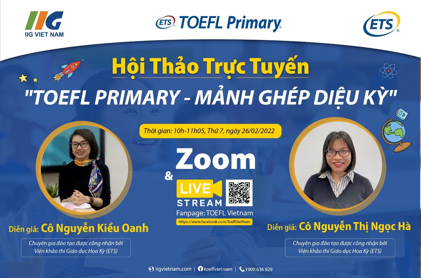 Hội thảo trực tuyến: “TOEFL Primary – Mảnh ghép diệu kỳ”