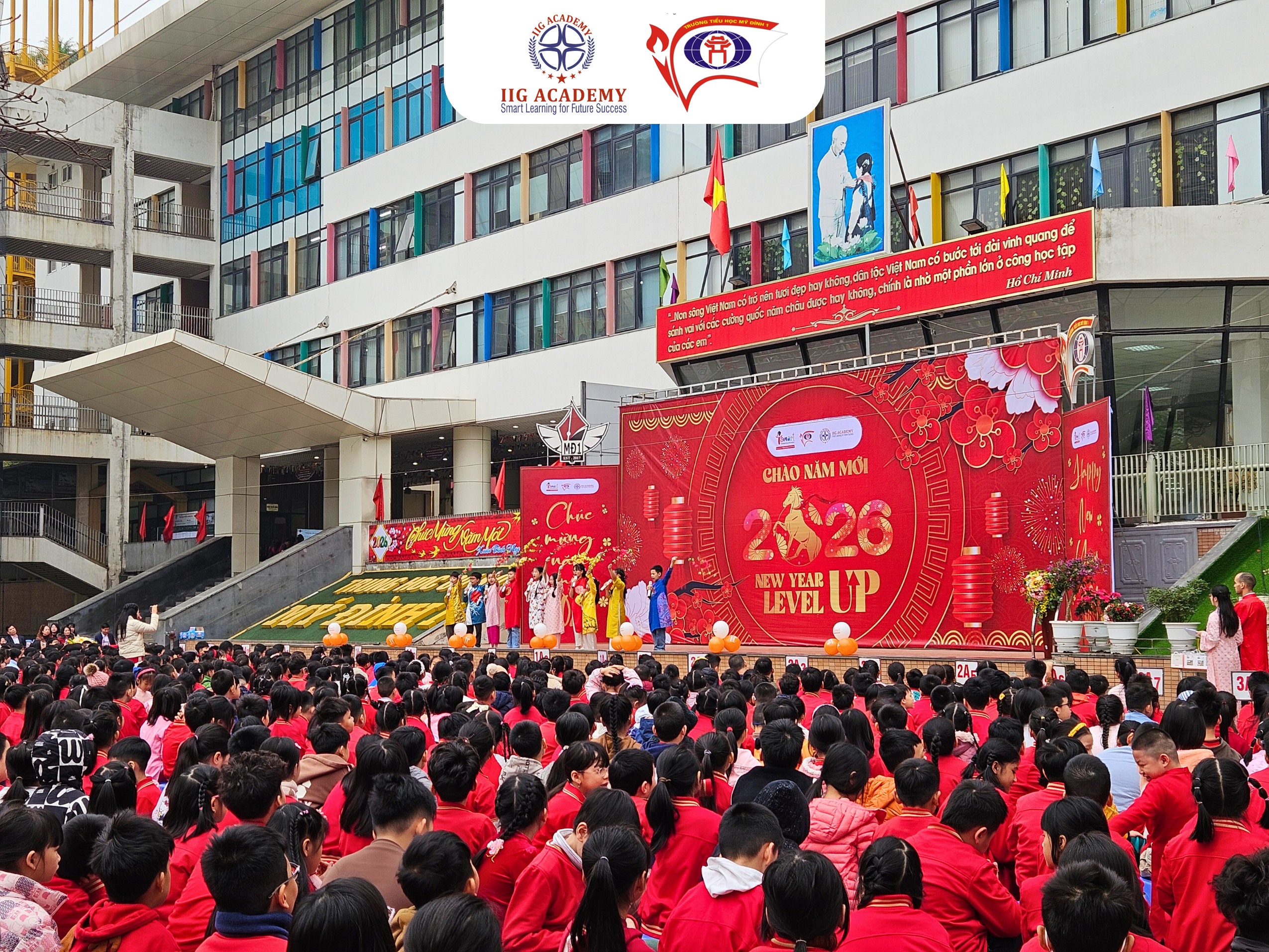 Rộn Ràng Đón Xuân, Hào Hứng Học Tiếng Anh Cùng IIG Academy Tại Trường Tiểu học Mỹ Đình 1